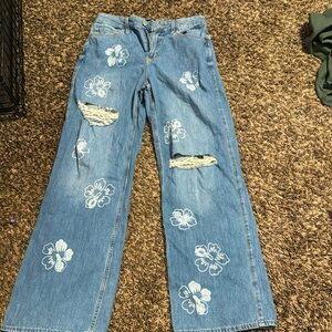 Hardly worn Baggy Hollister Jeans